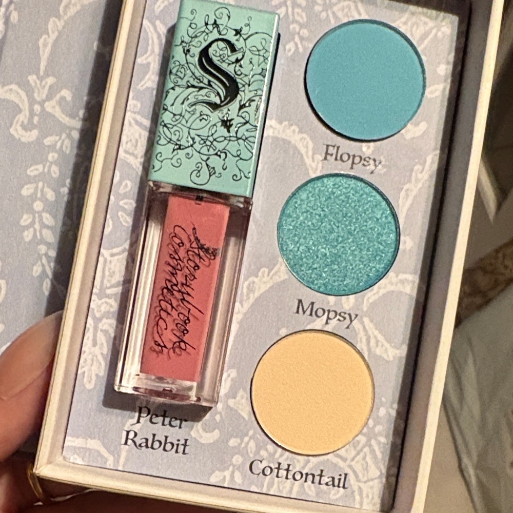 Storybook Cosmetics ‘The Tale of Peter Rabbit' Book Lipstick and Eyeshadow NEW
